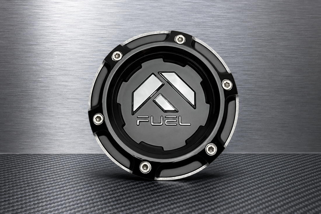 Fuel Offroad Wheels 1005-49NBL Gloss Black and Chrome Center Cap replacement wheel center cap part 1005-49NBL