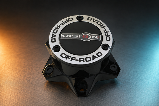 Vision Offroad Wheels C394PLGB-6V LG1303-23 Gloss Black Center Cap replacement wheel center cap part C394PLGB-6V