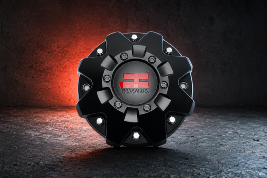 Havok Matte Black Wheel Center Cap CBH103-B1P CBH103-A1P replacement wheel center cap part CBH103-B1P