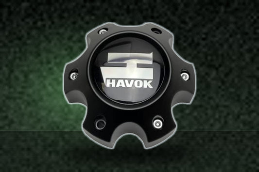 Havok Matte Black Wheel Center Cap CBH06-C1P replacement wheel center cap part CBH06-C1P