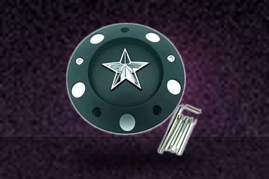KMC XD Series Rockstar Matte Black Center Cap 371L152 371L152-YB001 FD.09.026 replacement wheel center cap part 371L152