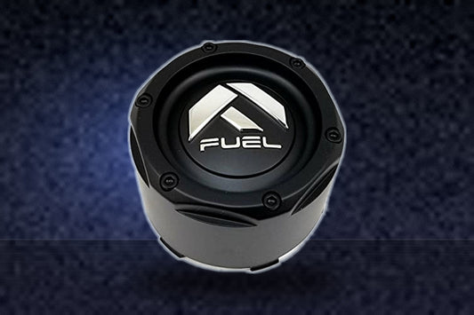 Fuel Matte Black Wheel Center Cap 1003-49TMB 1003-49T 6 and 8 Lug Snap in replacement wheel center cap part 1003-49TMB