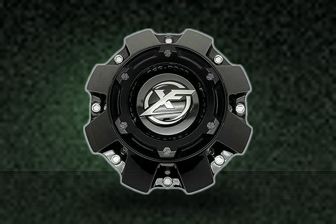 XF Off-Road Gloss Black Tall Center Cap 1444L227H HT005-65 replacement wheel center cap part 1444L227H