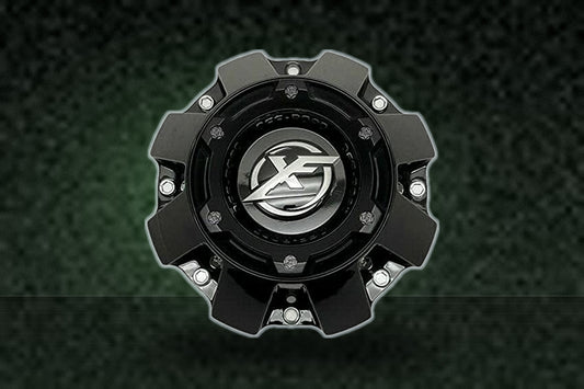 XF Off-Road Gloss Black Tall Center Cap 1444L227H HT005-65 replacement wheel center cap part 1444L227H