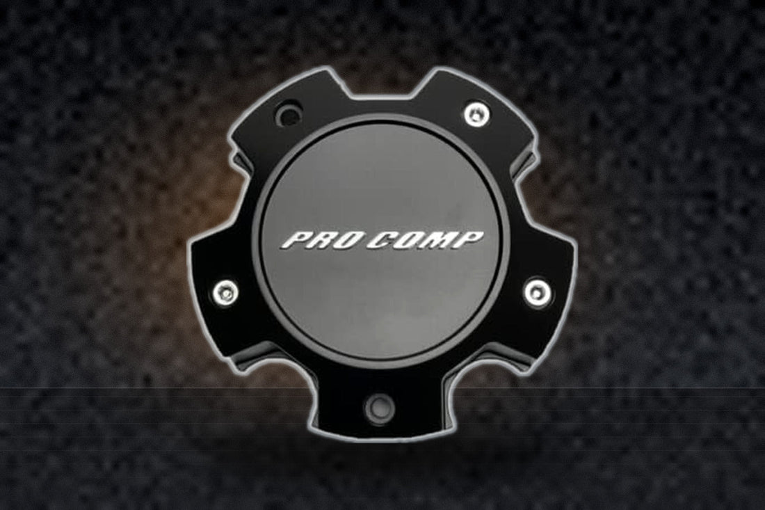 Pro Comp Matte Black Wheel Center Cap 504155542 5041555000 Stamped Decal replacement wheel center cap part 504155542
