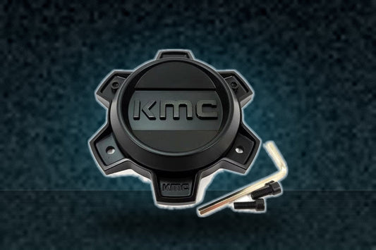 KMC Satin Black Center Cap Bolt-On Closed-End T164H145-6-H30-S3 replacement wheel center cap part T164H145-6-H30-S3