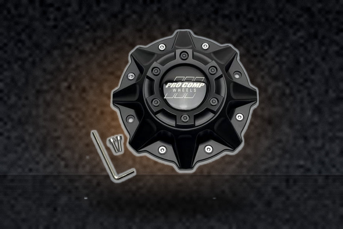 Pro Comp Satin Black Wheel Center Cap with Screws 504256842 42-Cap-XG 42-Cap-SG replacement wheel center cap part 504256842