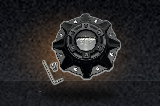 Pro Comp Satin Black Wheel Center Cap with Screws 504256842 42-Cap-XG 42-Cap-SG replacement wheel center cap part 504256842