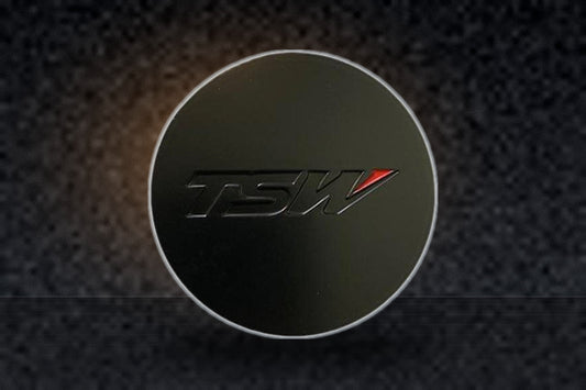 TSW Wheels SPCG18-T Matte Black Center Cap PSCG18TDBK1 5x100 5x108 5x114.3 CCPCG18-T replacement wheel center cap part SPCG18-T