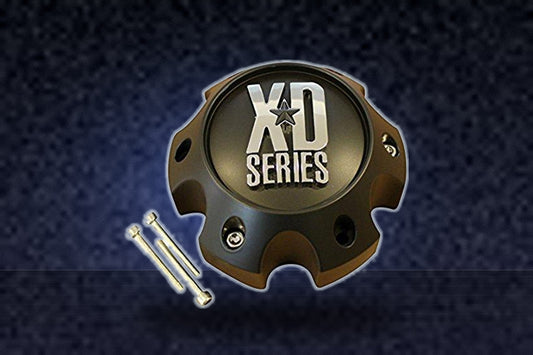 XD SERIES KMC 796 797 798 Matte Flat Black 6 Lug Wheel Center Cap 1079L140 Ford replacement wheel center cap part 1079L140