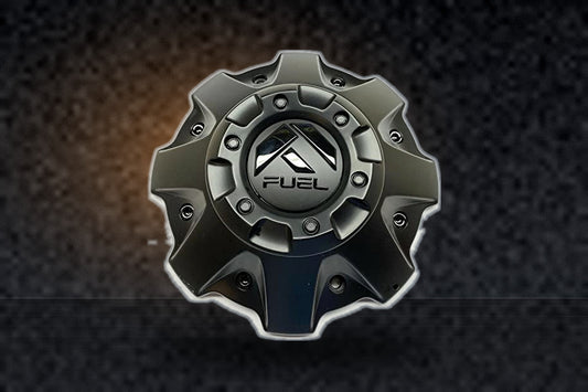 Fuel Wheels 1001-63BLD Matte Black Center Cap 5 and 6 Lug Black Logo M-447 replacement wheel center cap part 1001-63BLD