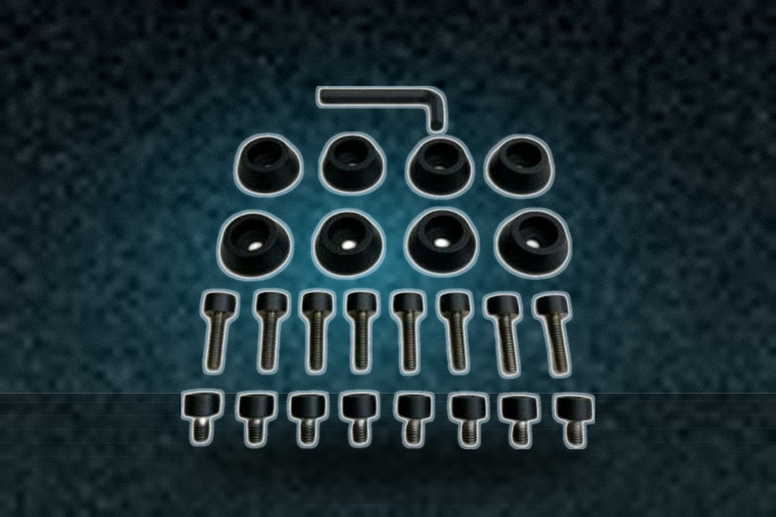 Ballistic Jester 814 Matte Black Bolt Kit 8 PCS Kit with Hardware replacement wheel center cap part 814-MB-8PCS