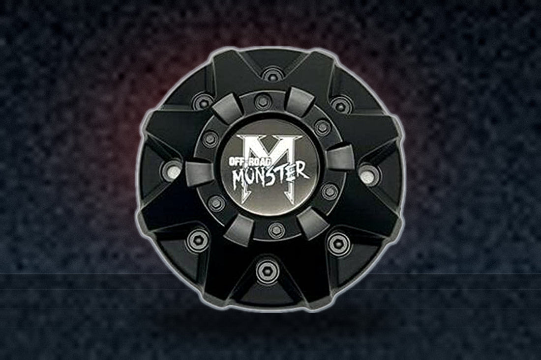 Monster Off-Road Matte Black Wheel Center Cap C-224-3 LG13109-80 replacement wheel center cap part C-224-3