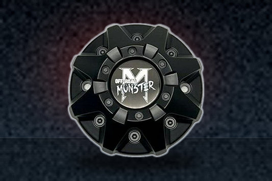 Monster Off-Road Matte Black Wheel Center Cap C-224-3 LG13109-80 replacement wheel center cap part C-224-3
