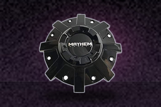 Mayhem Wheels 8107 Cogent C108107B Gloss Black Center Cap replacement wheel center cap part C108107B