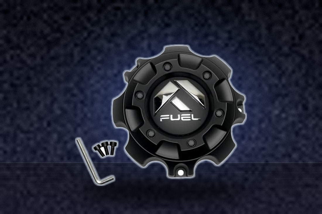 Fuel Matte Black Wheel Center Cap with Screws 1001-59B replacement wheel center cap part 1001-59B