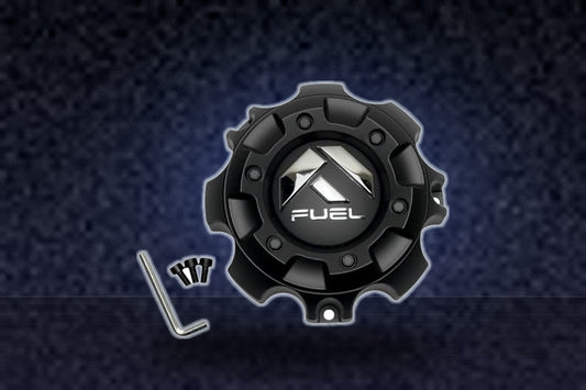 Fuel Matte Black Wheel Center Cap with Screws 1001-59B replacement wheel center cap part 1001-59B