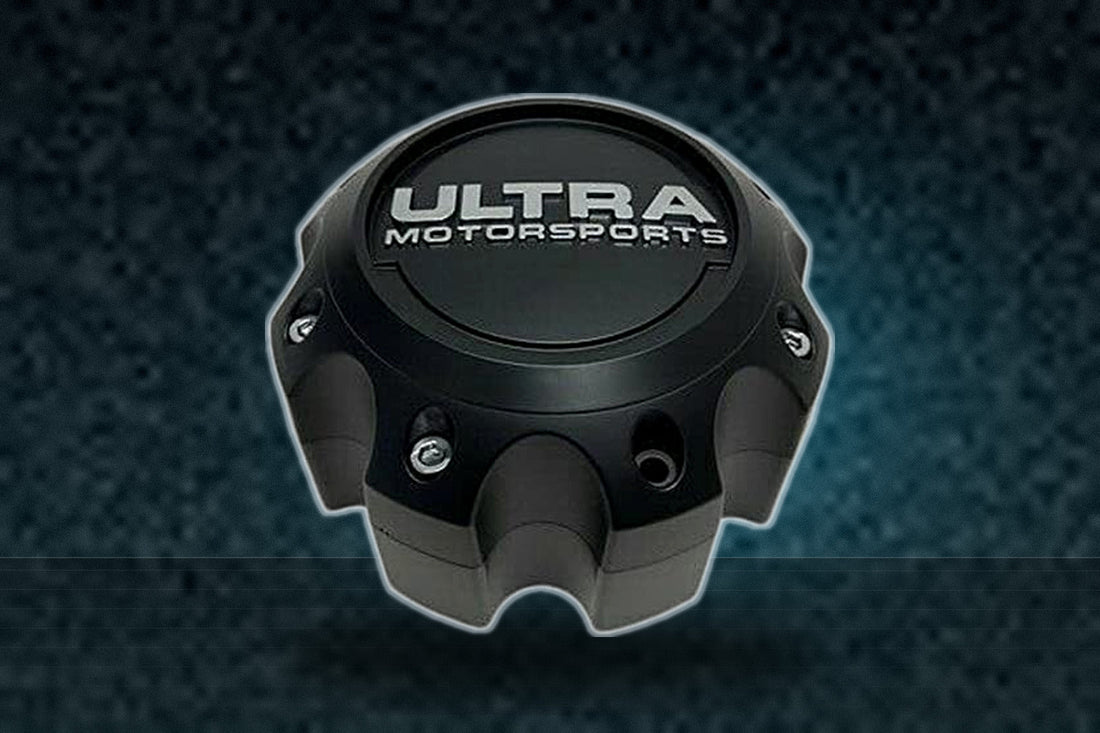 Ultra Motorsports Matte Black Center Cap with 2 Inch Spacer 89-9779 89-9780 C812207 replacement wheel center cap part 89-9779