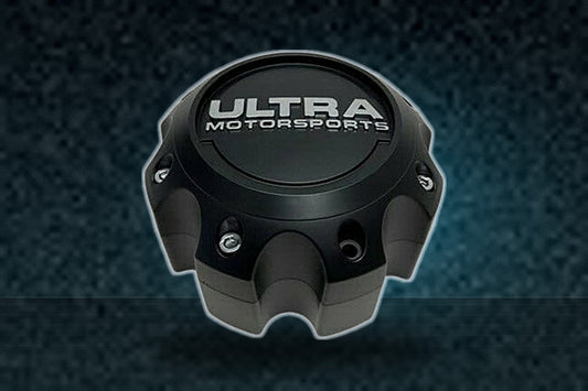 Ultra Motorsports Matte Black Center Cap with 2 Inch Spacer 89-9779 89-9780 C812207 replacement wheel center cap part 89-9779