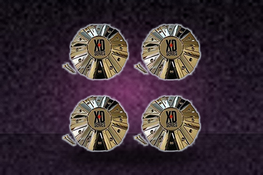 4 x KMC XD Series 778 Monster Chrome Wheel Rim Center Cap 846L215 replacement wheel center cap part 846L215