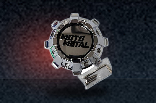 Moto Metal Wheels T186L214-H55-C1 Chrome Center Cap with Gloss Black Logo replacement wheel center cap part T186L214-H55-C1