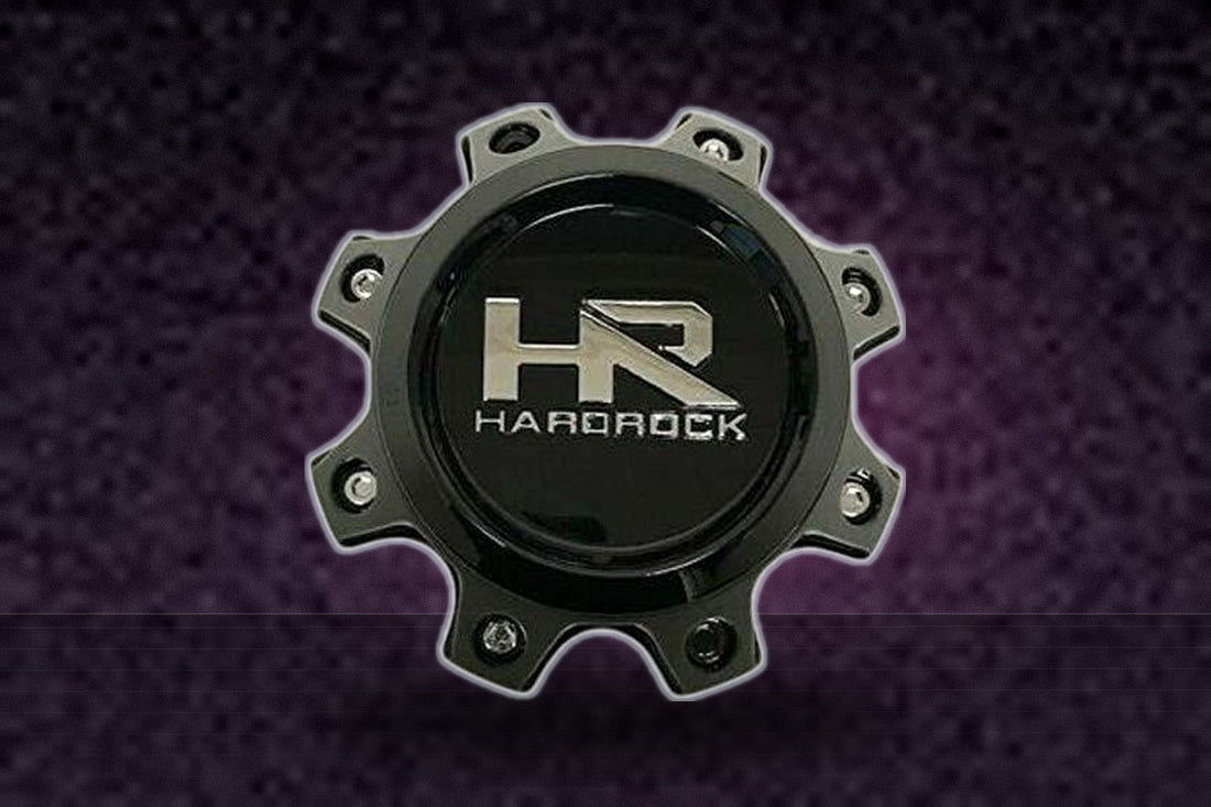 Hardrock Gloss Black 8 Lug Wheel Center Cap H581B H581B-SG replacement wheel center cap part H581B