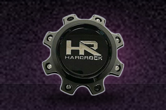Hardrock Gloss Black 8 Lug Wheel Center Cap H581B H581B-SG replacement wheel center cap part H581B