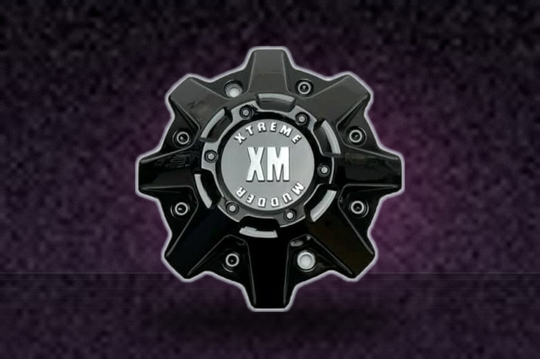 Xtreme Mudder Gloss Black Wheel Center Cap 1103-320-XM replacement wheel center cap part 1103-320-XM