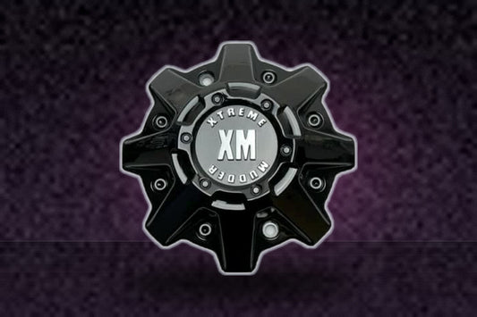 Xtreme Mudder Gloss Black Wheel Center Cap 1103-320-XM replacement wheel center cap part 1103-320-XM