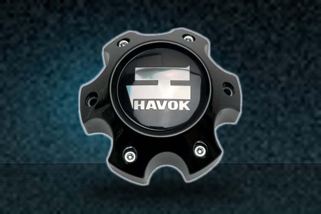 Havok Wheels Gloss Black Wheel Center Cap CBH06-C1P replacement wheel center cap part CBH06-C1P