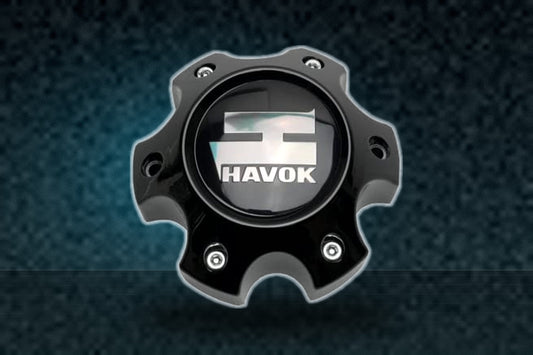 Havok Wheels Gloss Black Wheel Center Cap CBH06-C1P replacement wheel center cap part CBH06-C1P