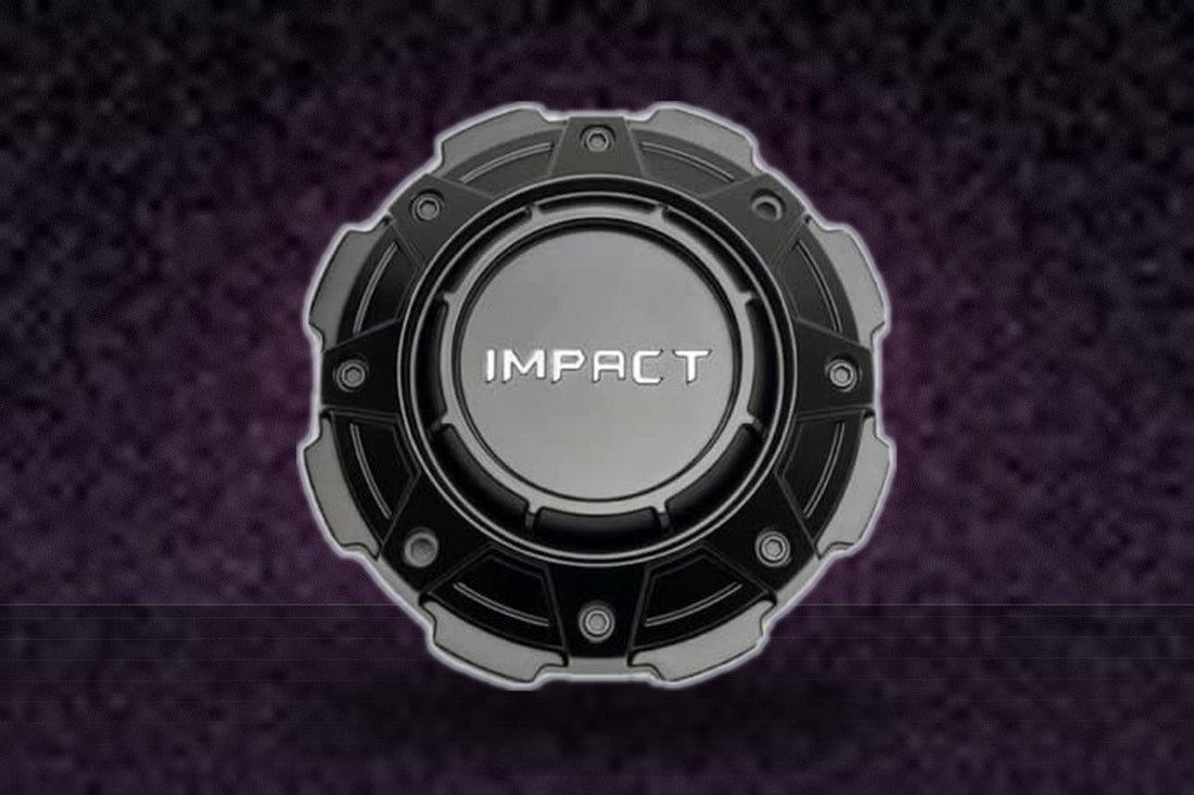 Impact Matte Black Wheel Center Cap C-SD02A F20P424A-6-B replacement wheel center cap part C-SD02A