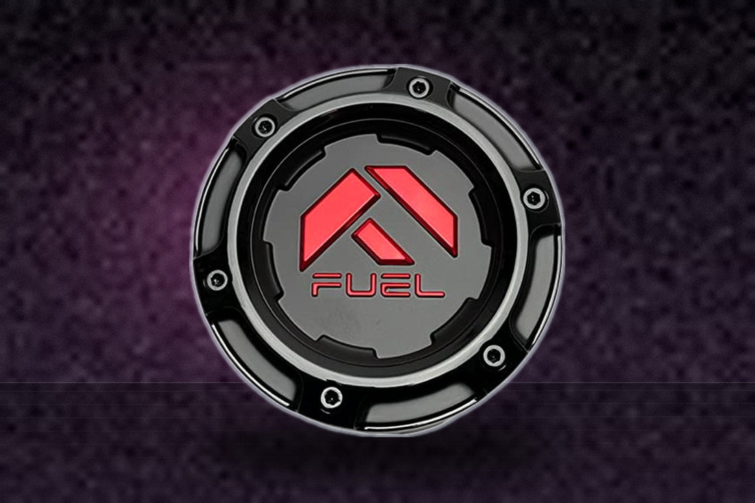 Fuel Offroad Wheels 1005-49TGBQ Gloss Black and Red Center Cap replacement wheel center cap part 1005-49TGBQ
