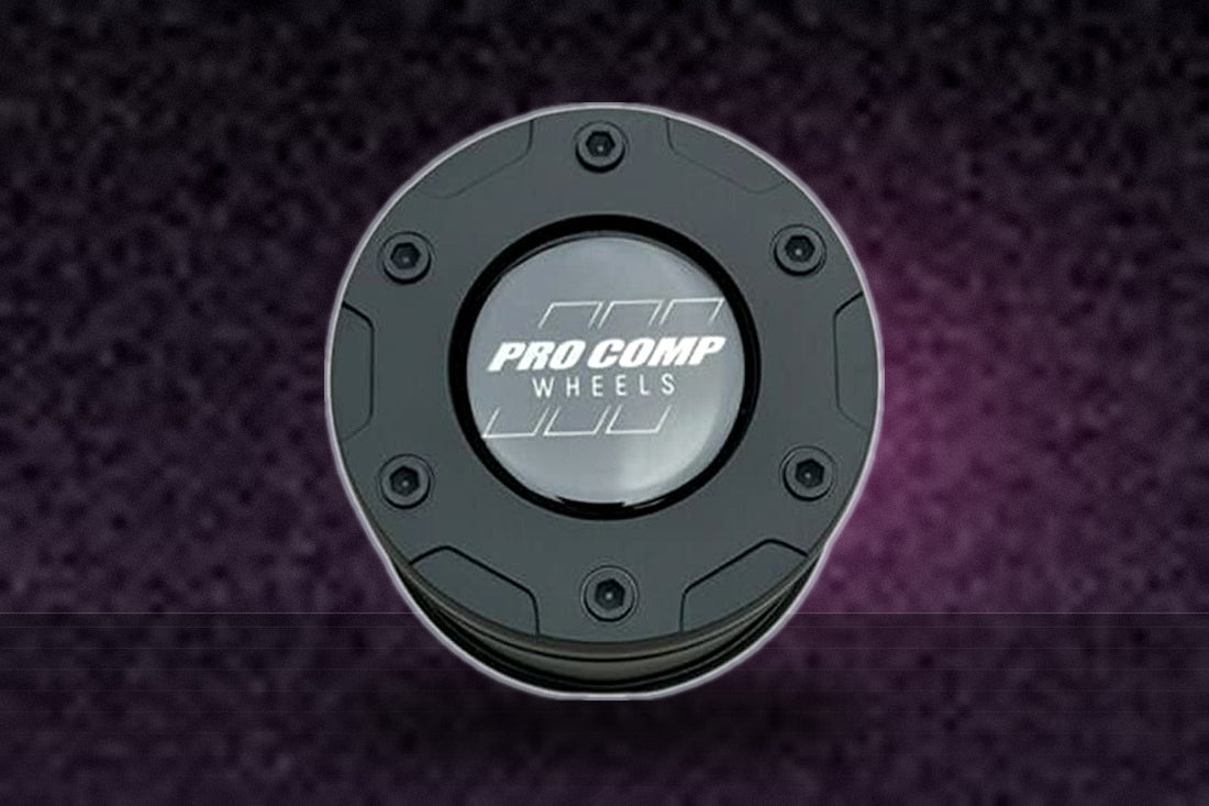 Pro Comp Matte Black Push Thru Wheel Center Cap 8515041 replacement wheel center cap part 8515041