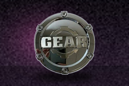 Gear Alloy 6001K102 Chrome with Brushed Logo Wheel Center Cap replacement wheel center cap part 6001K102