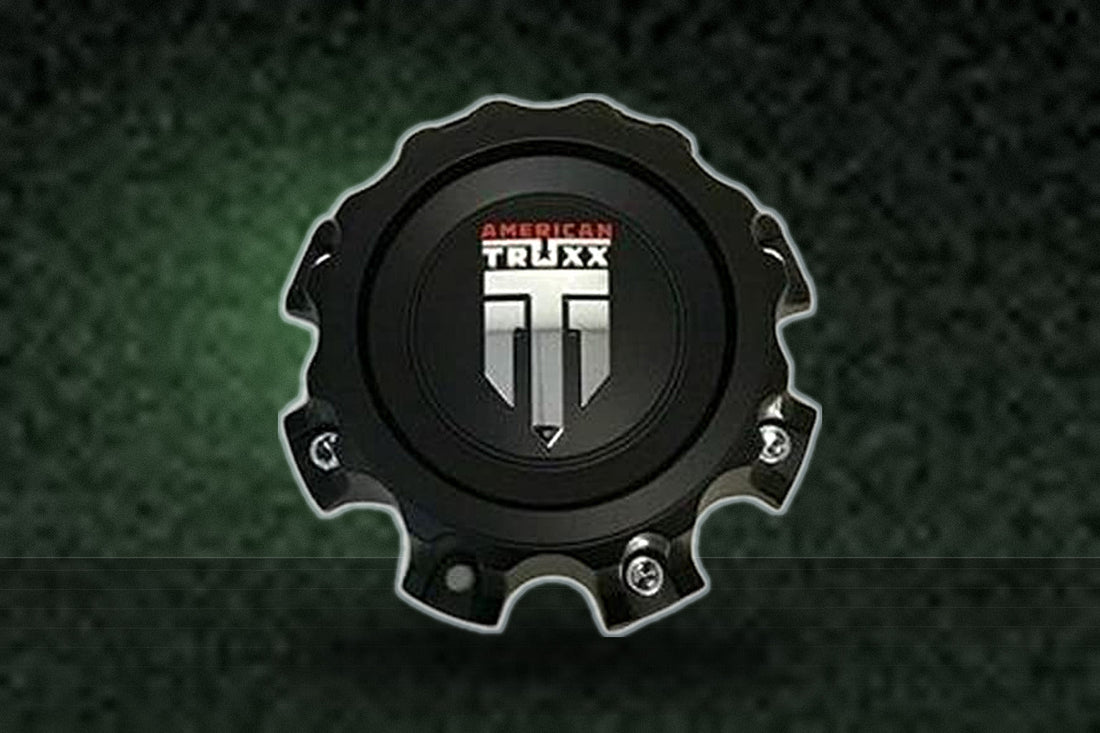 American Truxx Matte Black Wheel Center Cap C1081502090F-4 replacement wheel center cap part C1081502090F-4