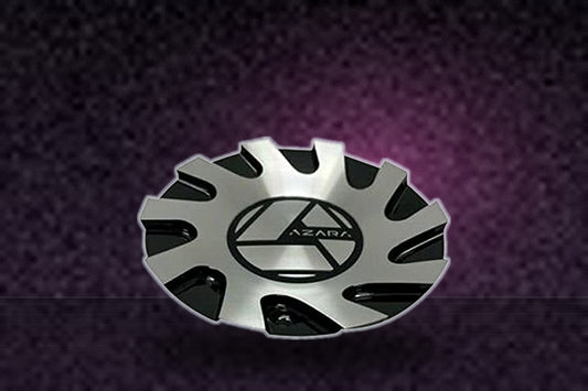 Azara Black and Machined Wheel Center Cap C206L172A-MB replacement wheel center cap part C206L172A-MB