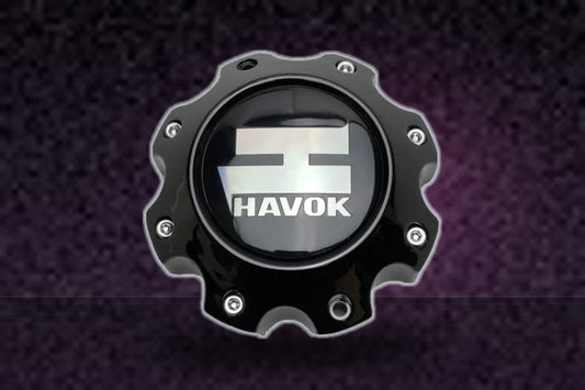 Havok Gloss Black Wheel Center Cap CBH08-E1P replacement wheel center cap part CBH08-E1P