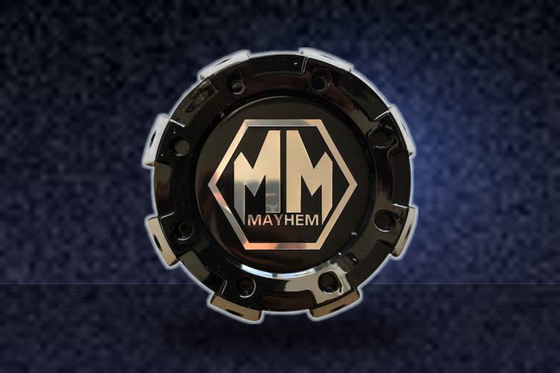 Mayhem Wheels 8101 Monstir Dually C108101B01-R 813220825F-2 Gloss Black Rear Center Cap replacement wheel center cap part C108101B01-R