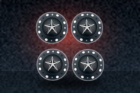 4 Pack KMC XD Series 775L239B Rockstar Dually Center Cap replacement wheel center cap part 775L239B
