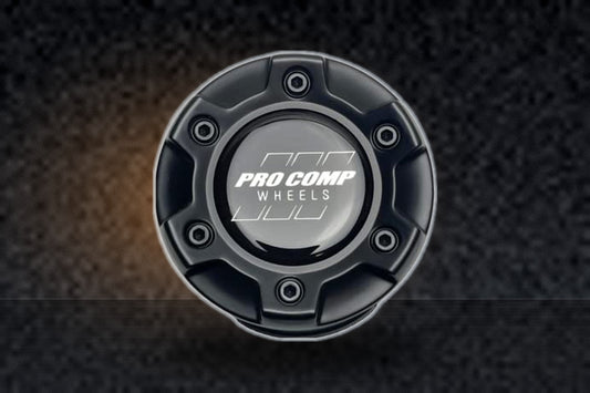 Pro Comp Matte Black Push Thru Wheel Center Cap 504434202 FT1-3-CAP replacement wheel center cap part 504434202