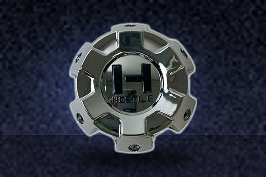 Hostile Chrome Wheel 6 Lug Center Cap HC-6001 HC-5001-B replacement wheel center cap part HC-6001