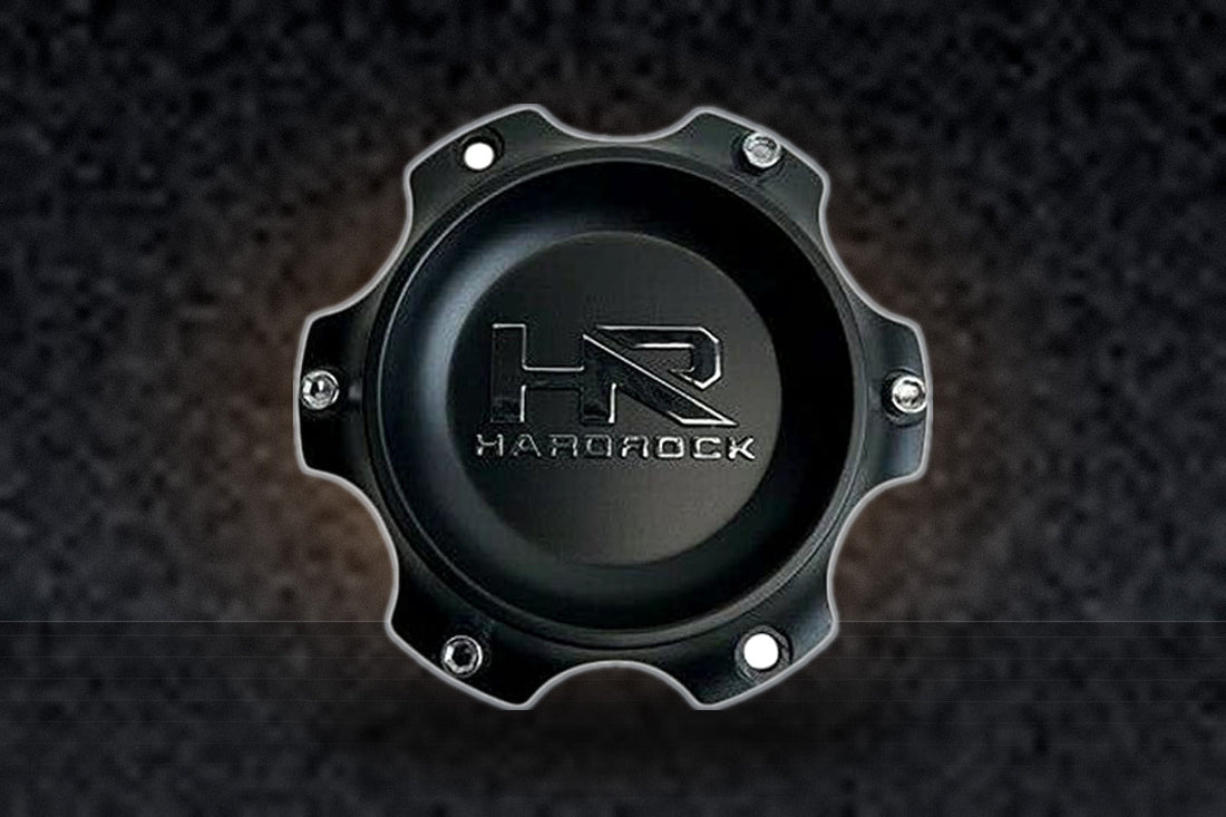 Hardrock Matte Black Wheel Center Cap E324S110-6H replacement wheel center cap part E324S110-6H