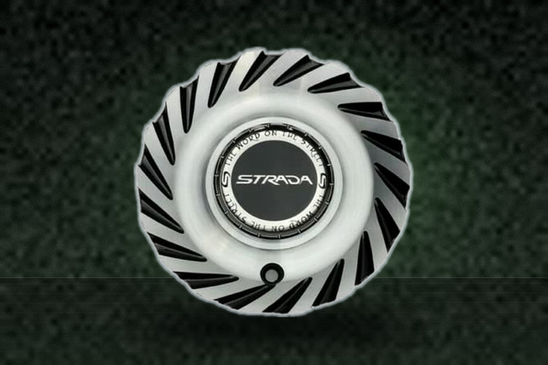 Strada Black and Machined Wheel Center Cap C-1087-3 C-STRA-2 replacement wheel center cap part C-1087-3