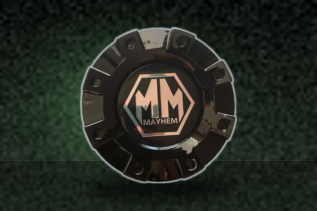 Mayhem Wheels Dually 8101 Monstir C108101B02-R 813220825 Gloss Black Rear Center Cap replacement wheel center cap part C108101B02-R
