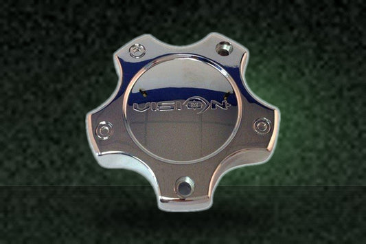 Vision Warrior 375 C375-5C Chrome Wheel Center Cap replacement wheel center cap part C375-5C
