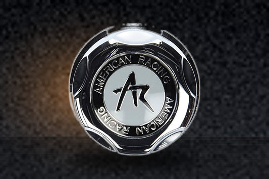 American Racing 1342100S Snap-in Center Cap with Silver Logo replacement wheel center cap part 1342100S