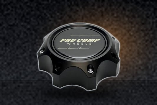 Pro Comp Satin Black Wheel Center Cap with Screws 503451542 34-8HS-CAP 503451501 YL JF023-2 Resin Logo replacement wheel center cap part 503451542