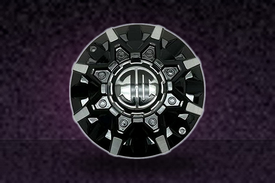 2 Crave Gloss Black and Machined Wheel Center Cap PD-CAPSX-P8030 replacement wheel center cap part PD-CAPSX-P8030