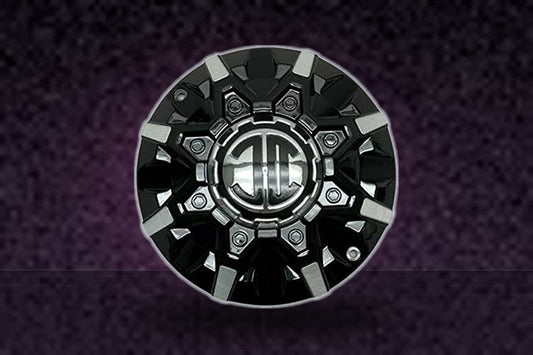 2 Crave Gloss Black and Machined Wheel Center Cap PD-CAPSX-P8030 replacement wheel center cap part PD-CAPSX-P8030